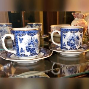 Vintage Andrea by Sadek Tea Cups and Saucers